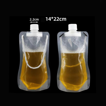 Custom Logo Zipper Pouches for Juice and Liquid Packaging