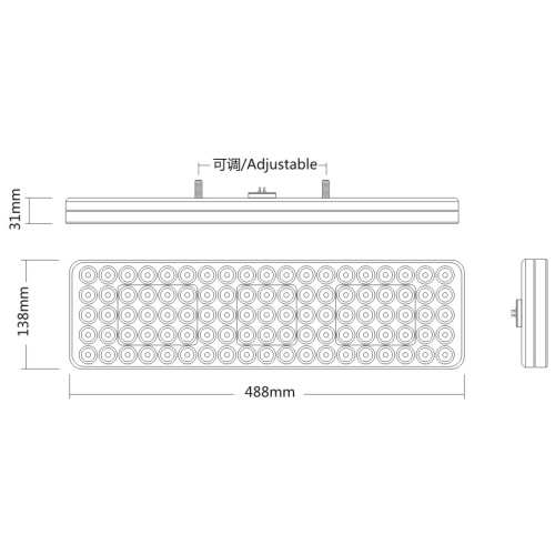 Fanale posteriore per camion impermeabile 24V 95LEDs IP67