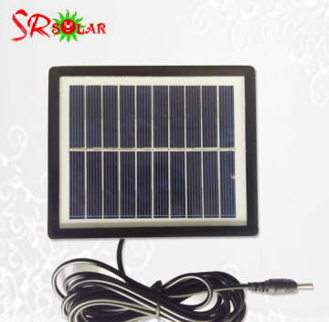 6V 5W Small solar PV Modules with 3m cable plastic frame