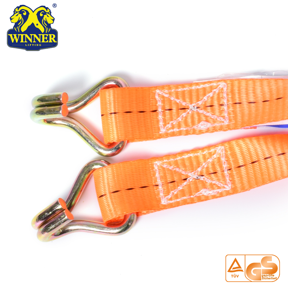Certification Polyester Webbing Tie Down Ratcheting Straps