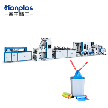 HP-RD Hanplas PE PP Interleaved Draw Tape Garbage Bag Roll Making Machine