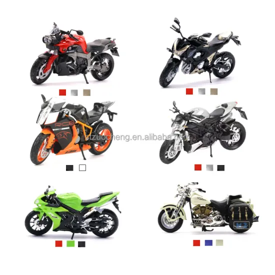 Affordable 1:12 Scale Realistic Motorcycle Model Toy with Sliding Cake Decorator Diecast