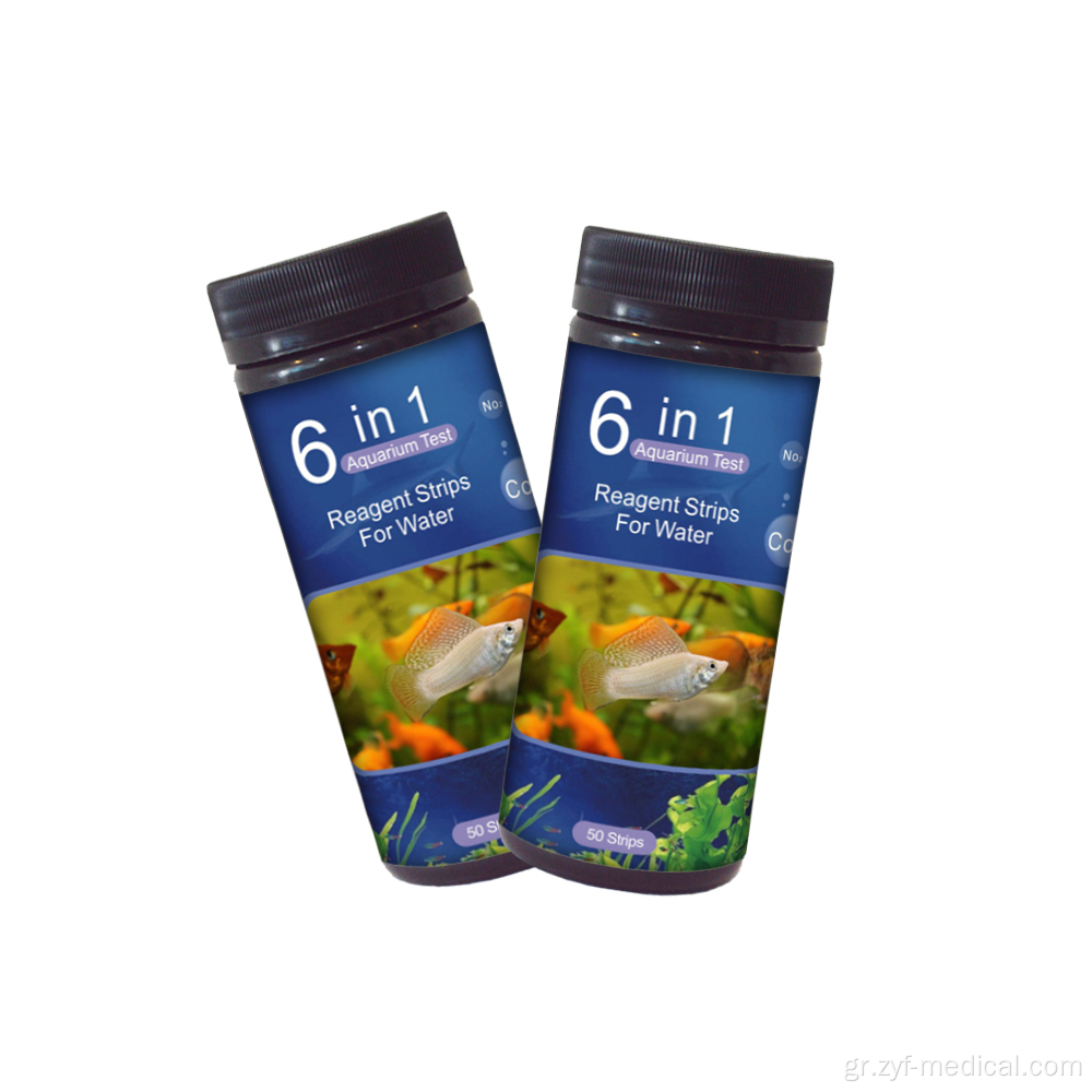 5in1 δοκιμές λωρίδες κλιματιστικό νερού για ενυδρεία