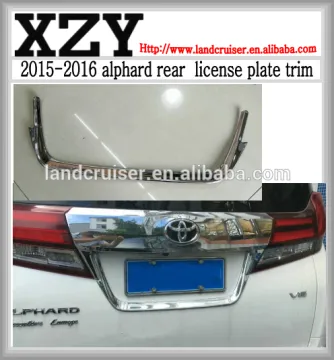 2015-2016 alphard rear license plate trim,tail license plate trim