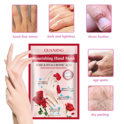 OEM ODM Organic Hand Skin Care Mask - Nourishing Rose Hand Sheet Mask