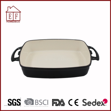 Enamel Cast Iron Fish Dish