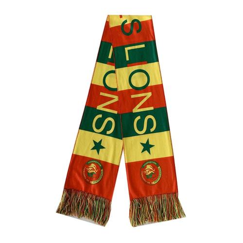 custom logo printed sport scarfs football scarf