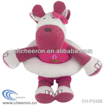 Soft toy red hippo plush toy