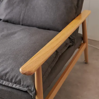 Adjustable Backrest Double Washable Recliner Sofa