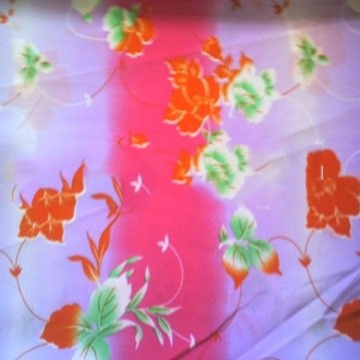 Very feminine nonpleadable plain printed chiffon fabric