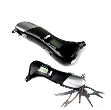 DIHAO Auto Multifunction Emergency LCD Tire Pressure Gauge & digital tire gauge & LCD Tyre Tire Gauge