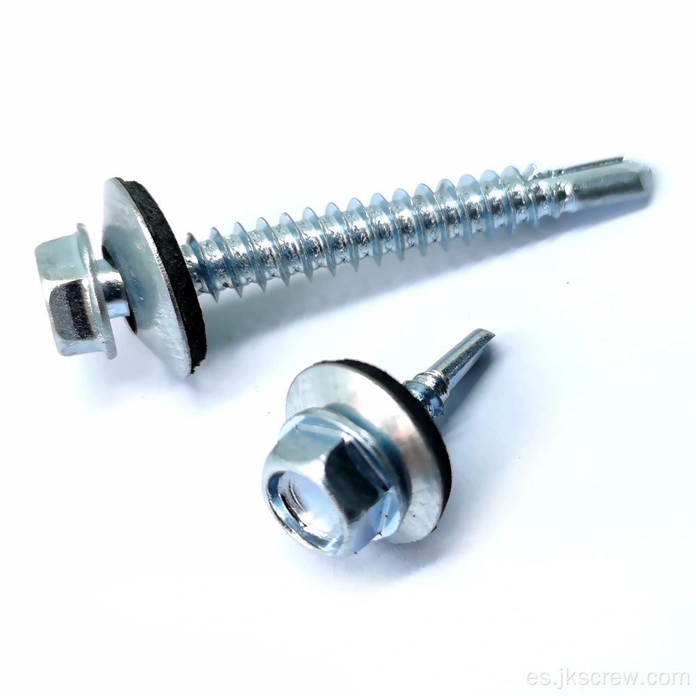 C1022 Galvanized Self Drilling Screw with EPDM Washer