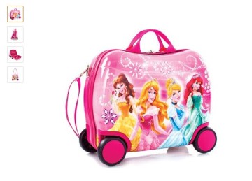 Kids Children Princess Ride-on Luggage