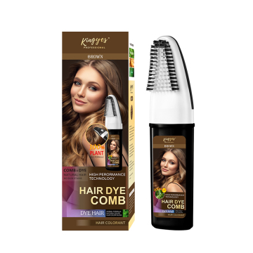 KINGYES Professional Patented Hair Dye for Natural Plant-Based Black Hair Coverage