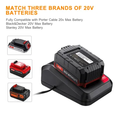 6000mAh Rechargeable Li-ion Batteries for Porter Cable 20V Power Tools