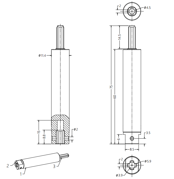 Damper For Invisible Screens