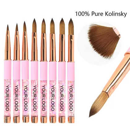 Custom Natural Nail Thick Sable Brush