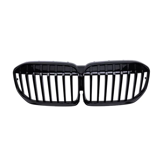7 Series G12 2020+ MP Style Front Grille ABS Material Mesh - Glossy Black