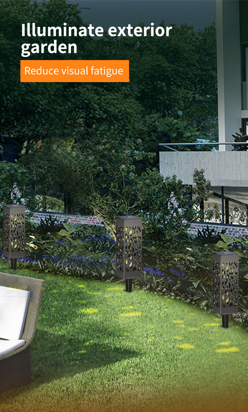 Ground plug solar garden light