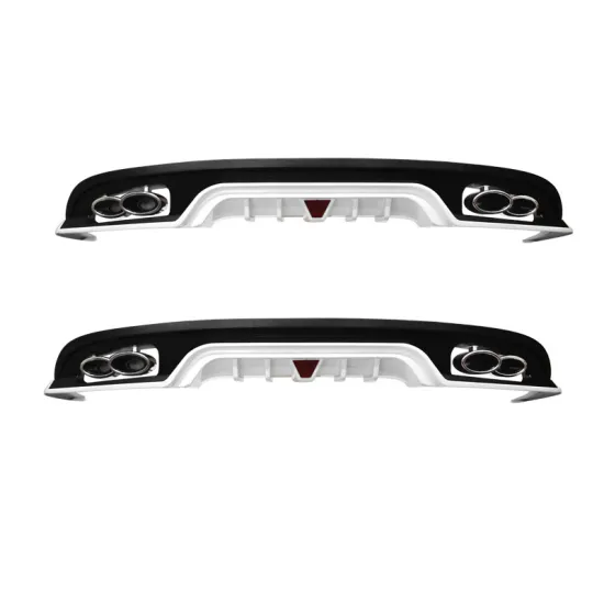 Silver Black Rear Bumper Diffuser Spoiler for Hyundai Elantra 16-18