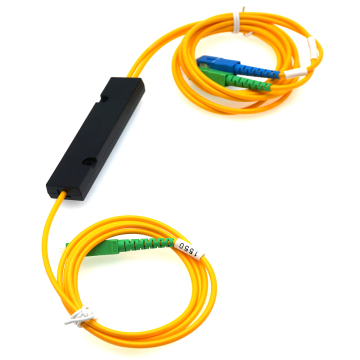1x2 FWDM Filter Splitter 1550/1310-SC/APC, COM-SC/UPC, 3mm 1M