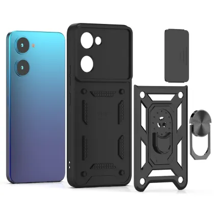 Shockproof Hybrid Phone Back Cover for Vivo Y03 4G