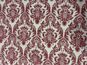 2022 polyester mesh fabric after processing embroidery piece flowers and leaves messy mesh fabric