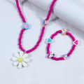 25MM Flower Pendant Handmade Beaded Jewelry Set