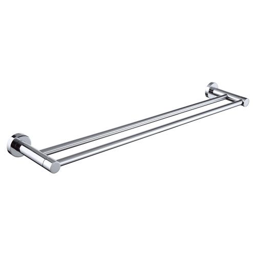 Stainless Steel Towel Rail Double Towel Bar In Chrome Wall Mounted Supplier