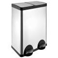 30L Double Stainless Steel trash bin