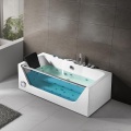 Freestanding Whirlpool Massage Tempered Glass Bathtub