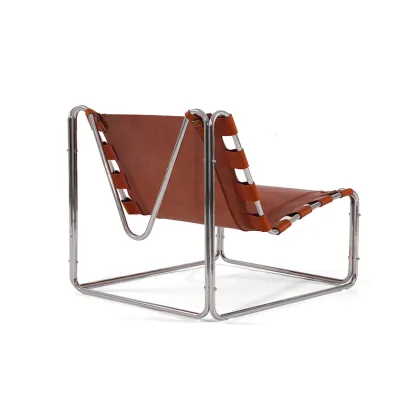 Pascal Mourgue Fabio Leather lounge chair Replica