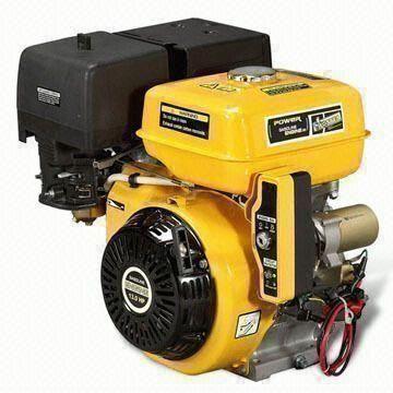 4-stroke Gasoline Engine with Single Cylinder, Recoil and Electric Starter