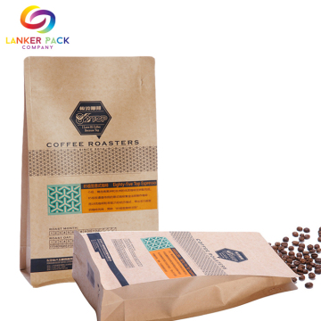 Bolsa de papel Kraft reutilizable personalizado, envasado de alimentos