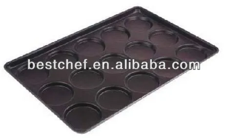 Non-stick Hamburger roll tray for 4 inch 15pcs