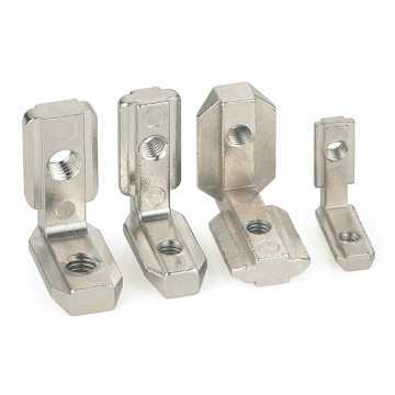 Connettore slot in alluminio ad angolo destro a forma di L di vendita a caldo