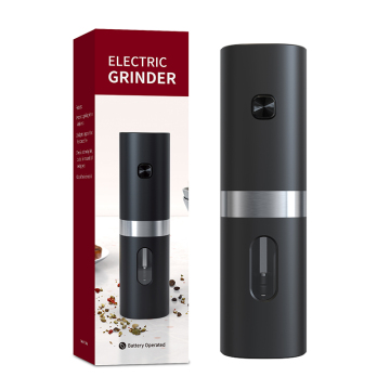Automatic Reusable Battery Operated Plastic Electric Pepper Mill Grinder with LED Light