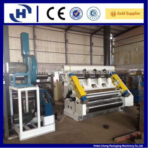 Single facer corrugated cardboard production line pack machine