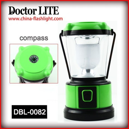 5H Plastic small led lantern with a compass