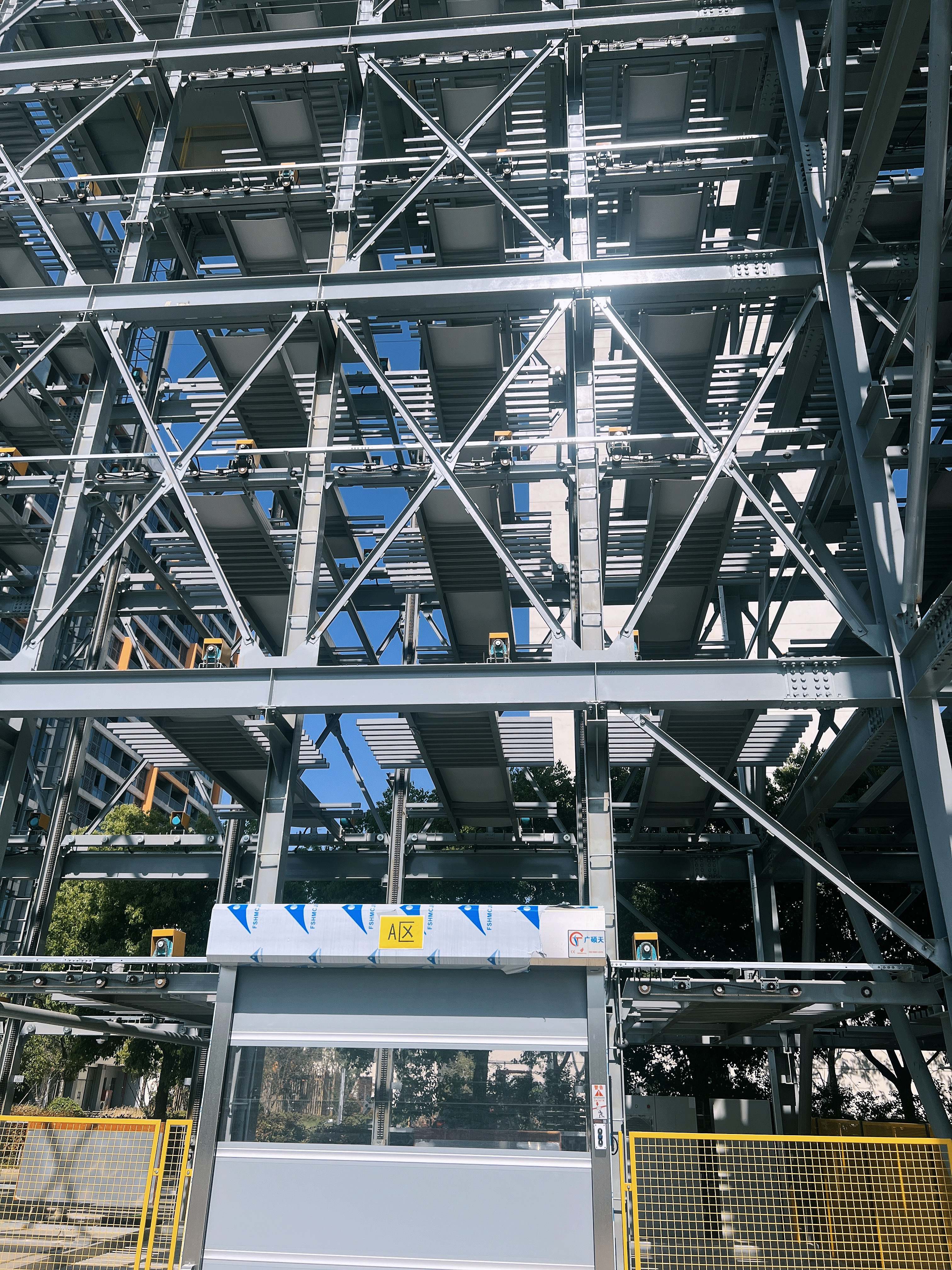 Advanced 8-layer vertical lifting multi-column linkage