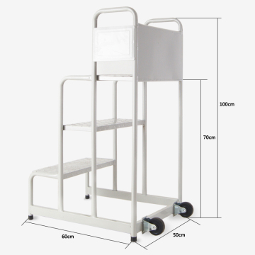 Mobile Platform Ladder Warehouse Three-step Climbing Ladder