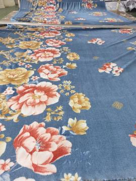 Coperta di flanella a maglia blu a maglia