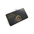 Custom Stainless Laser Metal Blank Black Business Card