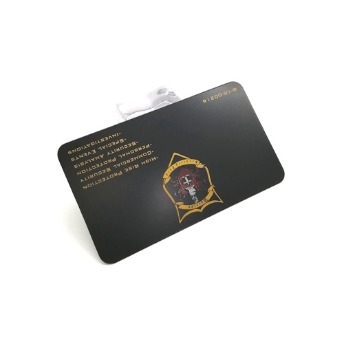 Custom Stainless Laser Metal Blank Black Business Card