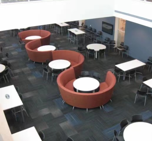 Hotel Project Furniture Cafe Bar Hamburger Shop KTV Club Velvet Sectional Metal Restaurant Sofa Booth Seating