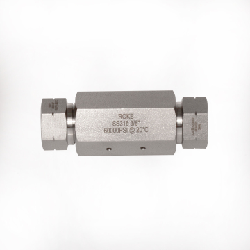 60000psi 3/8 Inch Stainless Steel Ultra High Pressure Hydraulic Coupling