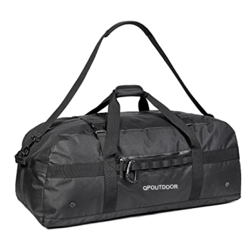 Low MOQ Water Resistant Heavy Duty Black Sports Duffel Bag - 60L/90L Custom Gym Bag for Men
