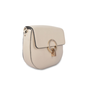 Flap Top Ring Mini Crossbody Bag For Ladies