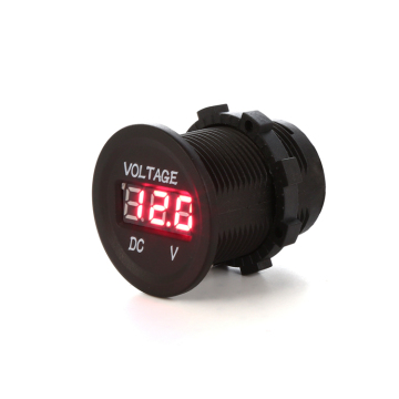 Voltímetro LED de pantalla digital de automóvil de alta calidad de 6 V-30V DC para RV marino