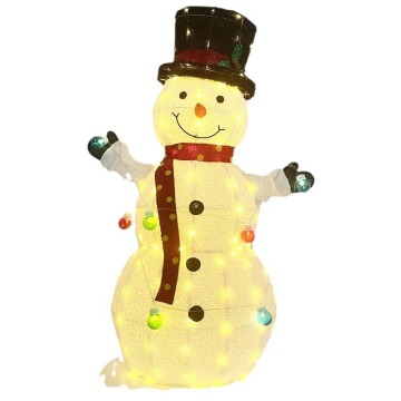 Inflatable Christmas Luminous Deer: Flashing Decorations Including Iron David's Deer, Snowman, and Santa Claus